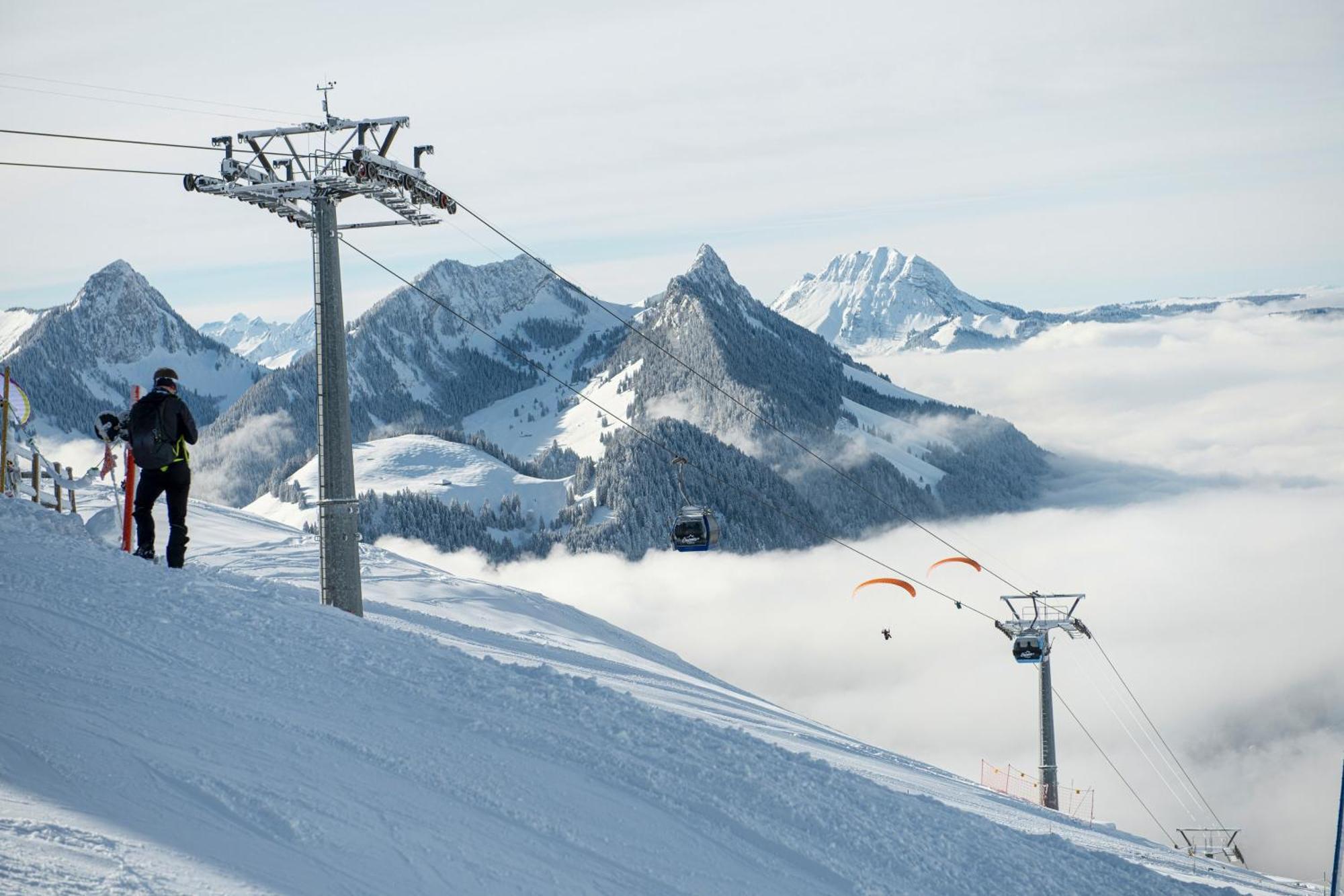 Residence Le Sapin & Bains De La Gruyere 샤메이 외부 사진